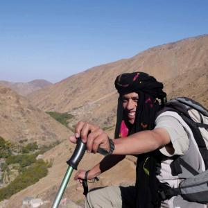 Swett värderar sina lokala guider i Atlasbergen högt