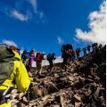 Vandring uppför Kilimanjaro